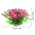 thumbnail image 2 of Unique Bargains 1 Pc Fish Tank Plants Decorations Artificial Aquarium Grass Ball Green Pink 2.56x4.92 Inch, 2 of 7