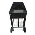 thumbnail image 5 of Folding Garden Carts Mobile Metal Raised Garden Bed Cart with Legs, Elevated Tall Planter Box with Wheels for Outdoor Indoors House Patio Backyard Vegetables Tomato DIY Herb Grow Black,Heavy Duty Gar, 5 of 25