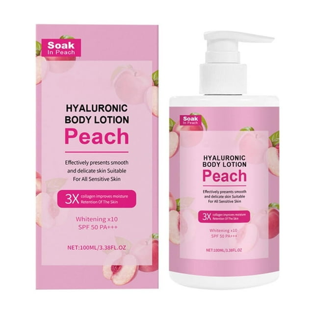 Fiudx Loción Corporal, Crema Hidratación Profunda, Loción Antiedote y Aromático Melocotón, Solución Hidratante para El Cuidado de La Piel, Apta para Todo Tipo de Piel, Fórmula Refrescante No Grasa, 1