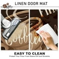 thumbnail image 5 of But First Coffee Themed Decorative Front Door Mat, Coffee Cup Welcome Doormat Indoor Outdoor Brown Non-Slip Floor Entryway Rug, Coffee Bar Cafe Home Kitchen Decoration 17x30 Inch, 5 of 6