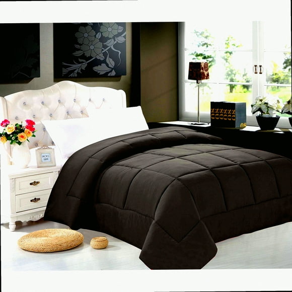 PlushCozy Couette Grise Très Grand - Alternative Hypoallergénique au Duvet d'Oie - Insert de Literie en Lin Élégant