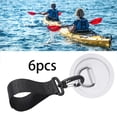 thumbnail image 6 of 6Pcs Holder Straps Paddle Clips Inflatable Boat Paddle Storage PVC Patch Oars Keeper for Paddle Board, Watercraft, Rowing, Canoe White, 6 of 9