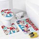 thumbnail image 4 of Las nuevas aventuras de Gilligan-theme 4-Piece Shower Curtain Set with Rugs, Waterproof Bathroom Decor Set Includes Bath Mat, U-Shaped Rug, Toilet Lid Cover and Curtain with Hooks, 4 of 6
