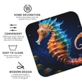 thumbnail image 3 of Naloa Yellow Fish Seahorse Coasters for Set of 4 - PU Leather Coasters, Coasters for Table Cup Tea Coffee Beer, Decorative for Kitchen Homedecor (Round), 3 of 6