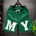 thumbnail image 3 of JAJAHO Mens Casual Shorts Sports Quick Drying Letter Printed Baggy Streetwear Drawstring Shorts Trendy Bottoms, 3 of 8