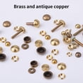 thumbnail image 3 of Practical Furniture Decoration Brass Screw Set Dome Caps 8pcs Hardware, 3 of 7