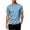 Blue, variant on Mens Athletic Short Sleeve T-shirts Quick Dry Fit Workout Sun Protection Swim Shirts Running Rash Guard UPF50+
