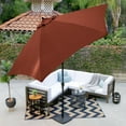 thumbnail image 6 of Astella 11 ft shade essentials market crank-open tilt patio umbrella in polyester brick, 6 of 10