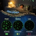 thumbnail image 3 of Btargot Zipper Comforter for Kids Moon Satrs Glow-in-the-Dark Space Theme Plush Bedding Set, 3 of 12
