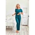 thumbnail image 6 of EKOUAER Women's Maternity Nursing Pajamas Sets Short Sleeve Postpartum Pregnancy Pajama for Hospital Breastfeeding PJS with Pants, 6 of 7