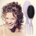 thumbnail image 2 of Peine Pelo Rizado Cepillo para Definir Rizos Menos Tirones Multifuncional Hombres Y Mujeres, 2 of 9