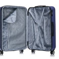 thumbnail image 5 of DUKAP Crypto 3-Piece Hardside Luggage Sets with Spinner Wheels, Handle and Trolley, (20"/28"/32"), Blue, 5 of 13
