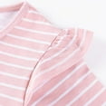 thumbnail image 5 of Girls Dress Short Sleeve Sailor Collar Dresses Bow Decoration School Uniform Pink A 4-5 Years, 5 of 6