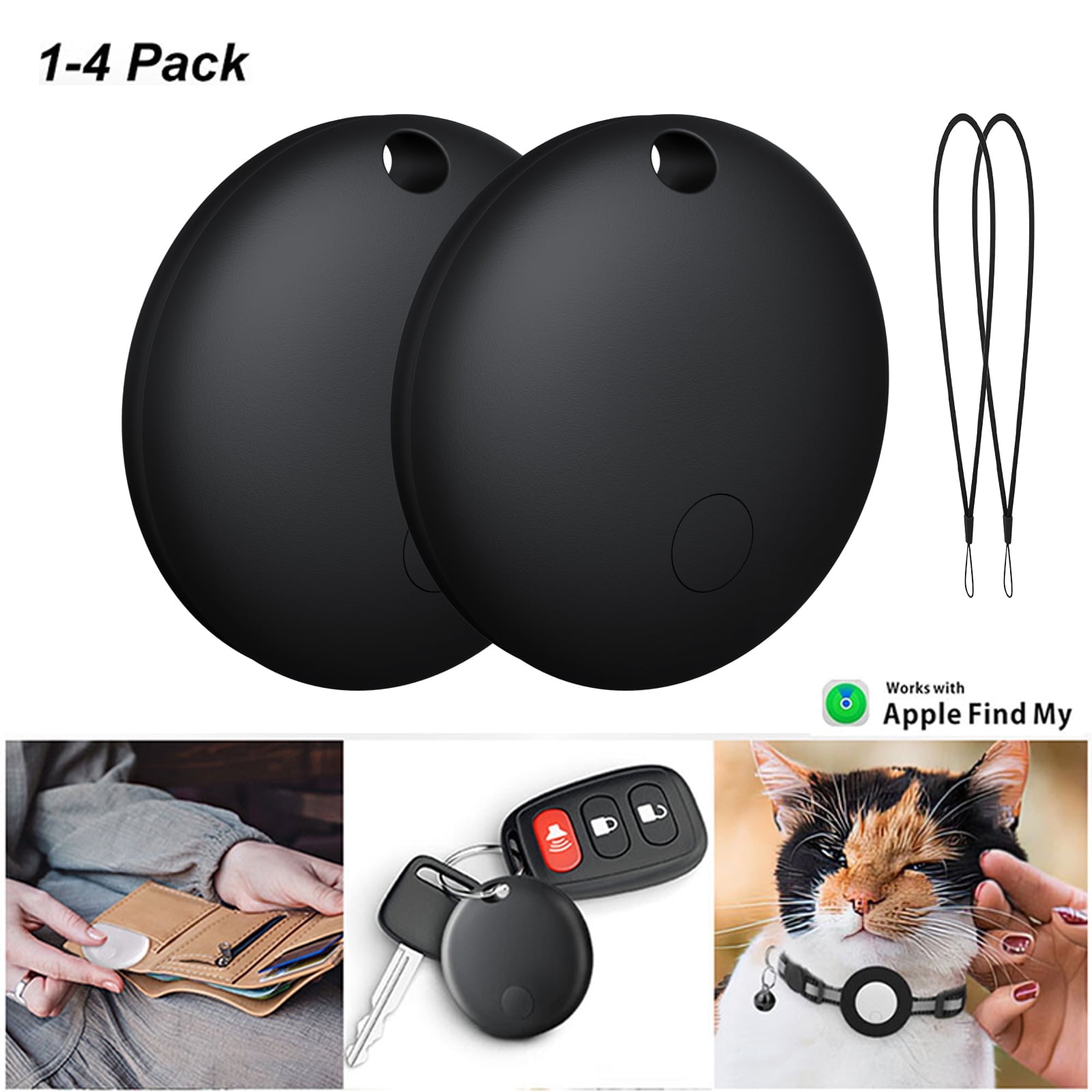 GJX Bluetooth Mini Gps Tracker,Smart Air Tracker for Kids Tag Pet Key Phone,Finder Tracking Device for Ios,Car Tracker Device Hidden,Black