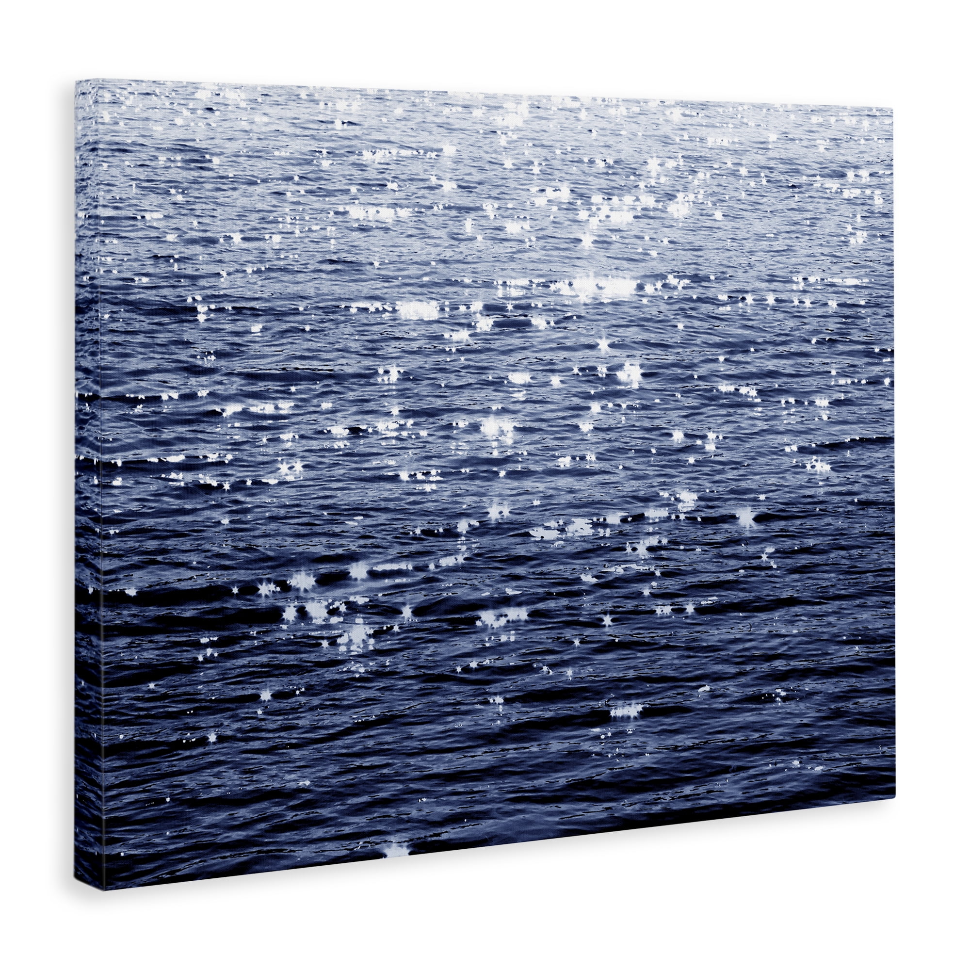 Stupell Industries Sun Reflecting on Sea Landscape & Nature Painting Wrapped Canvas Art Print Wall Art, 20 x 16