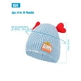 thumbnail image 4 of Deago Baby Beanie Winter Hat with Deer Ear for Infant Toddler Boys Girls Soft Knitted Skull Cap 6-18 Months (Red), 4 of 8