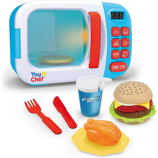 Toy Chef Kids Microwave Oven Toy, Pretend Play Kitchen, Electronic