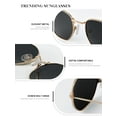 thumbnail image 4 of Polarized Sunglasses for Women and Men, Retro Hexagon Style Glasses with UV Protection Trendy Metal Frame, 4 of 7