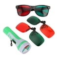 thumbnail image 4 of Vale la pena probar cuatro luces evitar la desviación Las gafas profesionales de 4 puntos rojos y verdes aumentan el contraste de color para la prueba de función visual ANGGREK Otros, 4 of 8