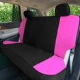 thumbnail image 4 of FH Group Universal Fit Pink Car Seat Covers, Chevron Cloth Seat Protector for Trucks, SUVs & Vans, Washable - Full Set, 4 of 10