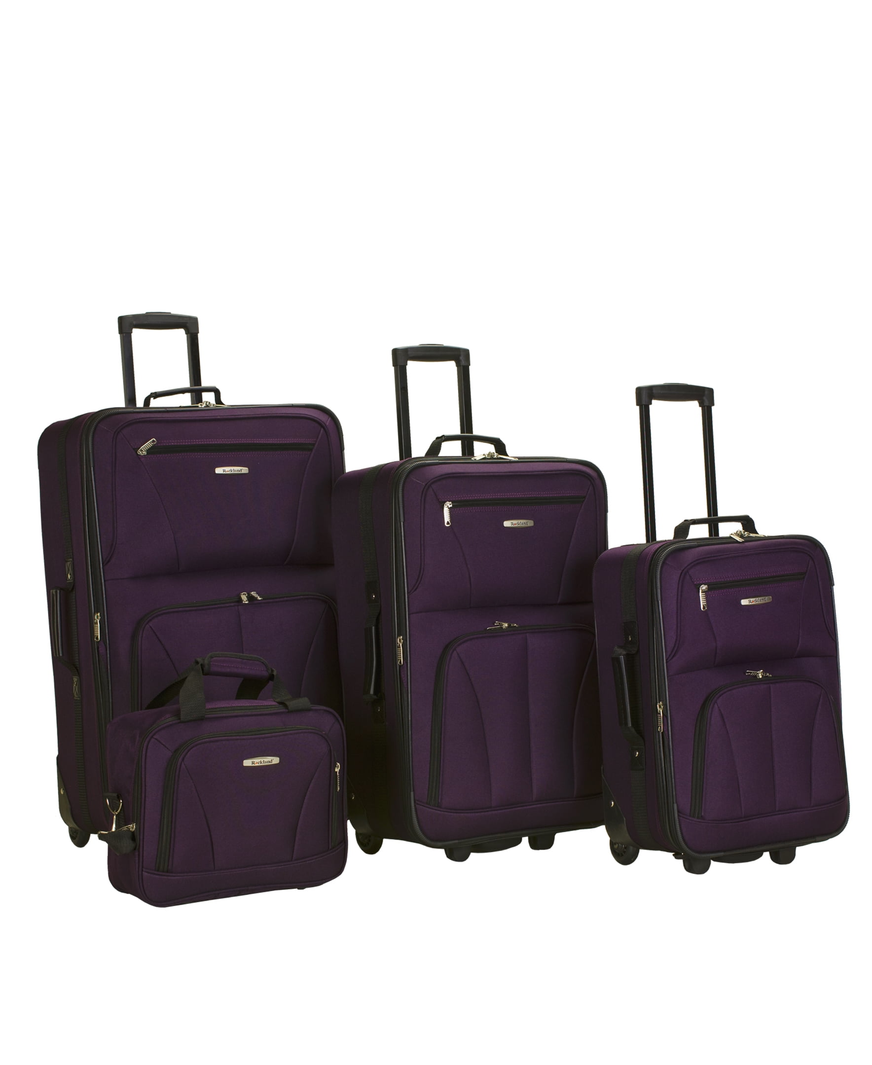 Rockland Luggage Journey 4 Piece Softside Expandable Luggage Set F32 ...