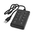 thumbnail image 4 of Methold Hub USB 2,0 portátil, adaptador Universal de USB-A eléctrico para ordenador portátil, convertidor de 10 puertos de doble , divisor Videojuegos y accesorios, 4 of 6