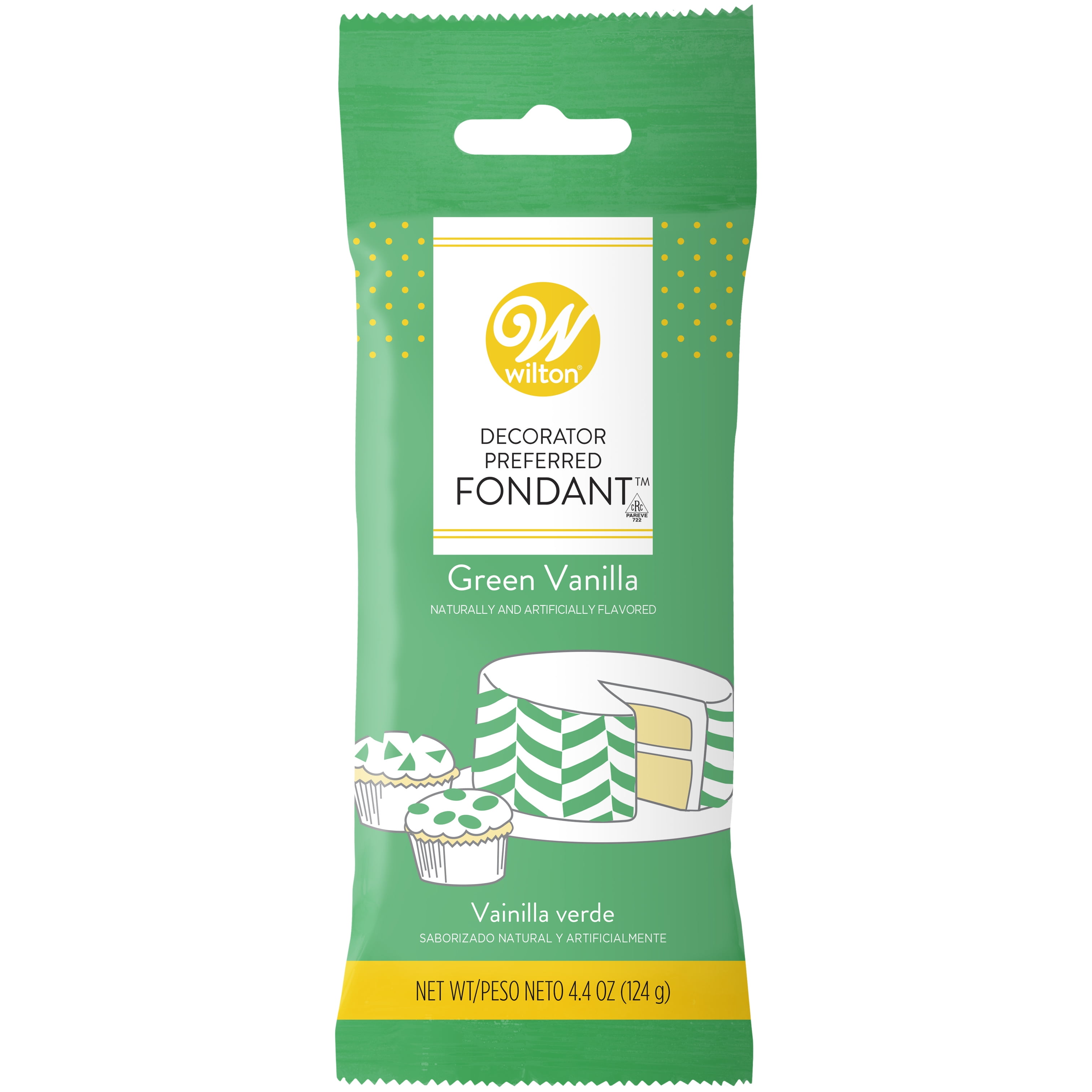 Wilton Decorator Preferred Fondant, Green, 4.4oz