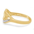 thumbnail image 4 of AFFY 0.01CT Natural White Diamond "MOM" Ring in 14K Yellow Gold over Sterling Silver-4.5, 4 of 8