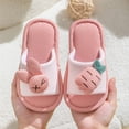 thumbnail image 1 of Zapatillas de conejo para niños, zapatillas de lino para el hogar para mujer, zapatillas de verano para el hogar para parejas, zapatillas de algodón y lino con dibujos animados para hombre, 1 of 2