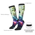 thumbnail image 4 of Naloa Cosmic Cat In Window Knee Socks, High Socks Long Stretchy Sock Women Knee High Stocking, Long Socks for Women, 4 of 6