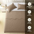 thumbnail image 5 of Moonlight20015 3 Piece Quilt Set Ultrasonic Lightweight Microfiber Floral Pattern Beige Queen, 5 of 12