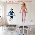 thumbnail image 4 of Soozier Trampoline de Rebond 40 Pouces pour Adulte avec Poignée Réglable, Rose, 4 of 10