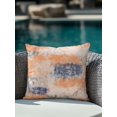 thumbnail image 4 of Waterproof Outdoor Throw Pillows with Inserts 18"x18", Orange Blue Soft Decorative Pillowcases for Couch Bedroom, Minimalist Smear Abstract Art Painting Pillow Covers for Sofa Living Room, 4 of 8