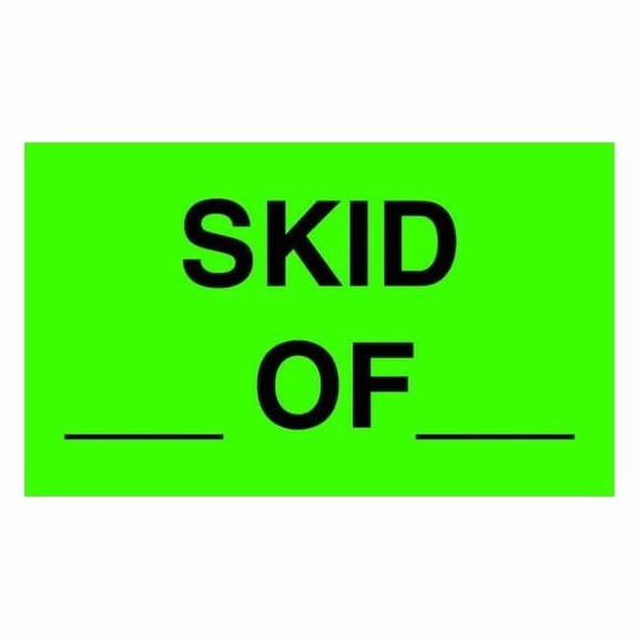 Tapecase Shipping Labels,Black/Green,PK500 16U795