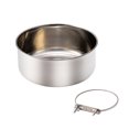 thumbnail image 1 of Cuenco de agua y comida para jaulas de perrera, cuenco de acero inoxidable con cierre rápido para perros y gatos, 1 of 5