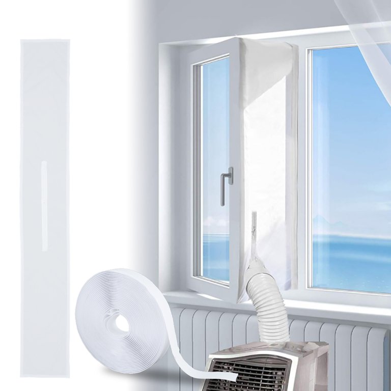 Window Seal for Portable Air Conditioner Mobile AC Soft Sealing Cloth Hot  Air Stop Waterproof Sealed Shield Airlock with Adhesive Fastener -  Walmart.com
