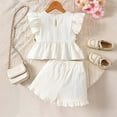 thumbnail image 6 of Soepste Toddler Girls Clothes 4T Girl Clothes Toddler Girls Summer Outfit Top And Shorts Clothing Set, 6 of 7