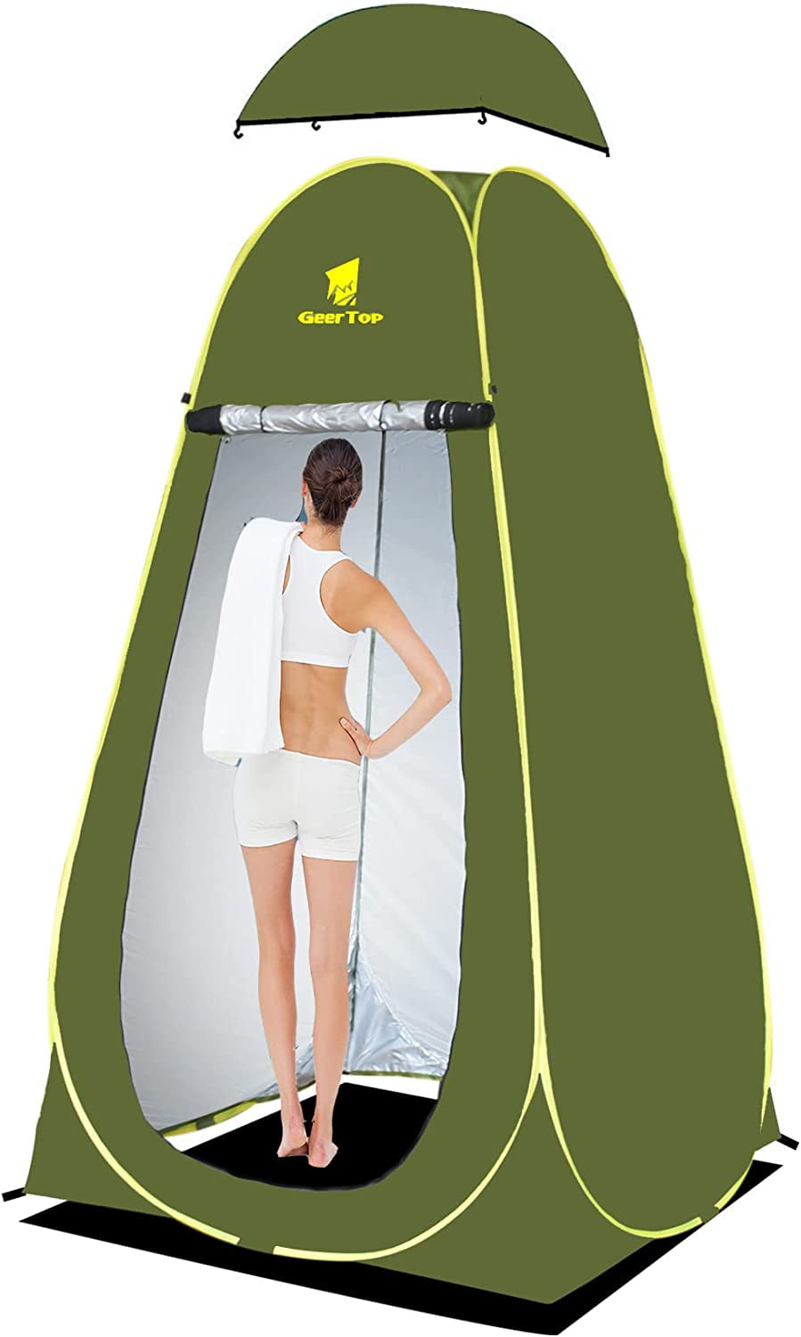 Portable Instant Pop Up Tent Outdoor Camping Toilet Dressing Shower Changing Tent & Toilet Privacy Room for Camping Beach Caravan Picnic Fishing and Festivals Holidays 