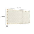 thumbnail image 6 of Sparta Weave Vegan Leather Full Headboard in Natural Beige, 6 of 7