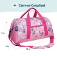 thumbnail image 5 of Wildkin Kids Overnighter Duffel Bag for Boys & Girls, Features Two Carrying Handles and Removable Padded Shoulder Strap, BPA & Phthalate Free (Magical Unicorns Pink), 5 of 8