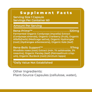 Premier Research Labs RenaVen - Premier Kidney Support - With Fermented Cordyceps - Kidney Health & Functions - Cranberry, Alfalfa, Hydrangea & Parsley - Vegan - 60 Plant-Source Capsules