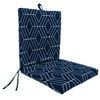 Mainstays Brand 43" x 20" Navy Geometric Print Outdoor Chair Cushion