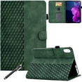 thumbnail image 6 of GSFY Case for Galaxy Tab S6 Lite 10.4 inch 2024/2022/2020, PU Leather Wallet Stand Protective Smart Shell with Pen Holder Auto Sleep Wake for Samsung Galaxy S6 Lite Tablet, Green Blocks, 6 of 8