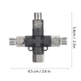 thumbnail image 4 of Metal Air Hose Splitter, Three Way Adjustable Airbrush Fitting, Mini Air Compressor, 4 of 8
