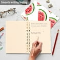 thumbnail image 4 of FORMRS 1-Subject Spiral Notebook 8" x 5" College Ruled 60 Refillable Sheet, 2 Pack, White Watermelon, 4 of 7