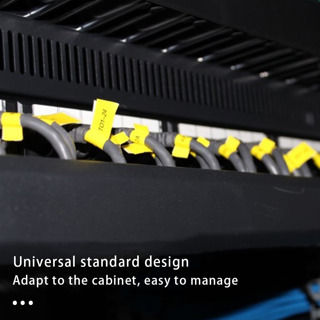 AOOOWER Network Rack Cable Management 12 Slot Metal Network Distribution Frame Organizer Desktop Tidy Wire Holder