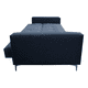 thumbnail image 4 of Sofa Cama Reclinable EL BAZAR STORE Paris Lino Azul Marino Futon 3 Posiciones Moderno Abotonado, 4 of 7