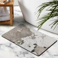 thumbnail image 4 of Modern Marble Bath Rug Runner – 20x32 inch Non-Slip Microfiber Bathroom Mat, Long & Soft Luxury, Machine-Washable Floor Rug for Tub & Shower, 4 of 5