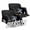 (2 Pack)Non-Heated - 25" Wide w/ Fans, variant on ABORON Oversized Stadium Seats with Fans and Back Support for Bleachers, 25" Wide Portable Reclining Stadium Seat with Padded Cushion, Lightweight Backpack Stadium Seat for Adults - 2 Pack