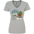 thumbnail image 3 of Inktastic I Want a Hippopotamus for Christmas Women's V-Neck T-Shirt, 3 of 5